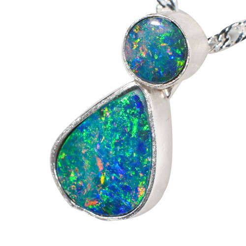 * 1 UNCONDITIONAL LOVE STERLING SILVER AUSTRALIAN OPAL JEWELLERY SET